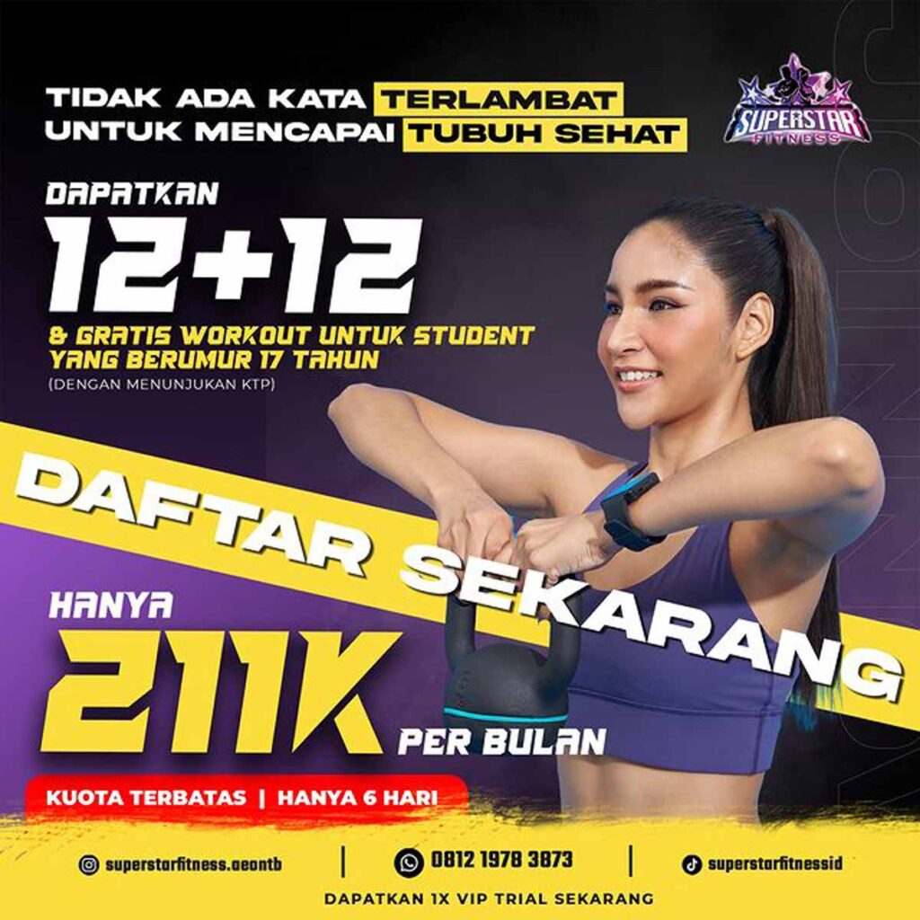 Program Promo Membership SuperStar Gym Aeon Mall